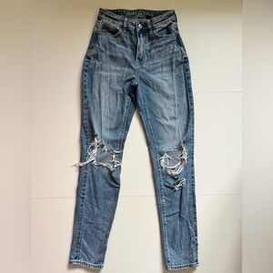 American Eagle Outfitters Ripped Mom Jeans